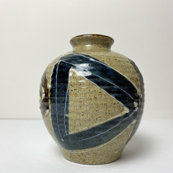 Vintage Japanese Stoneware Vase - Picture 2 of 8